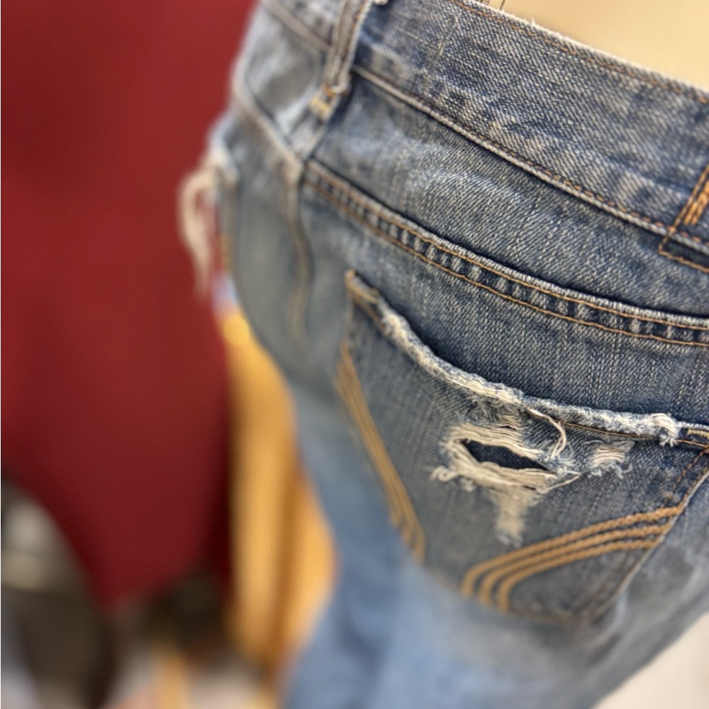 Hollister Medium Blue Ripped Skinny Jeans - Picture 14 of 16